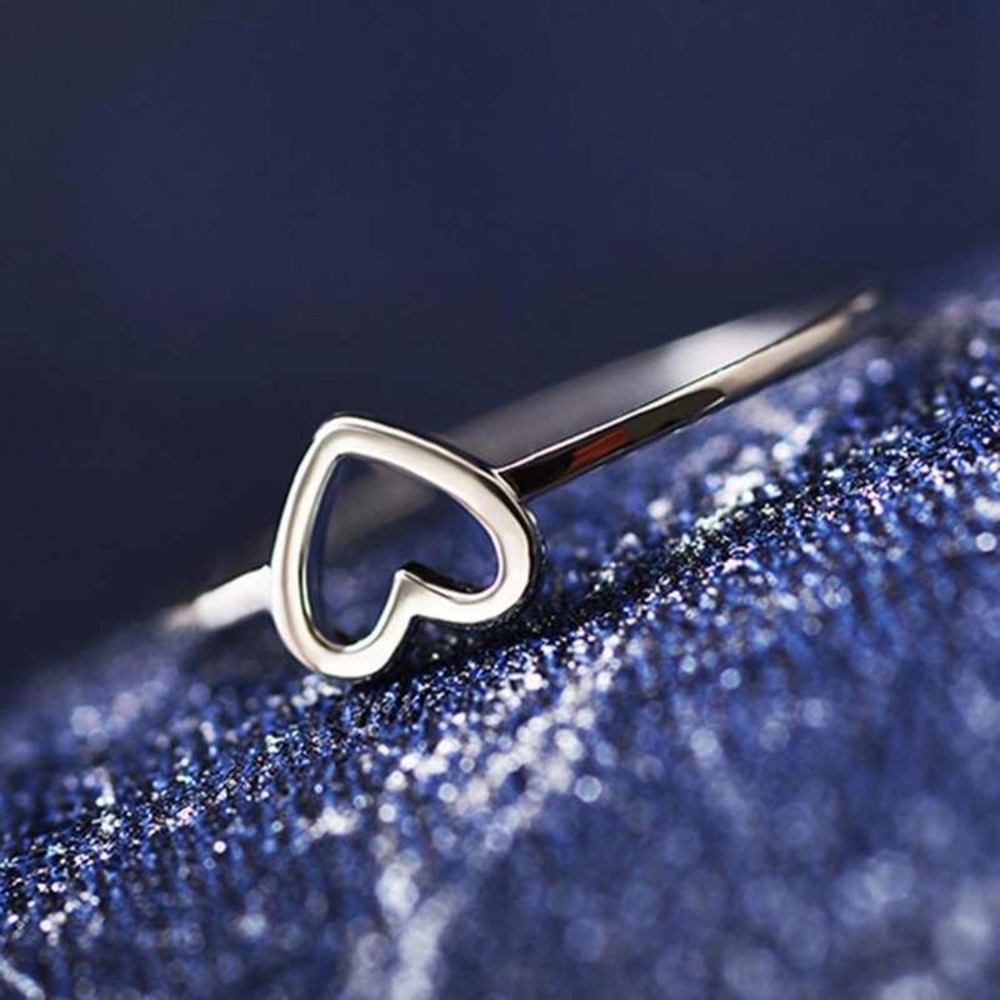 3/$30 - Silver Heart Silhouette Ring - Picture 5 of 8